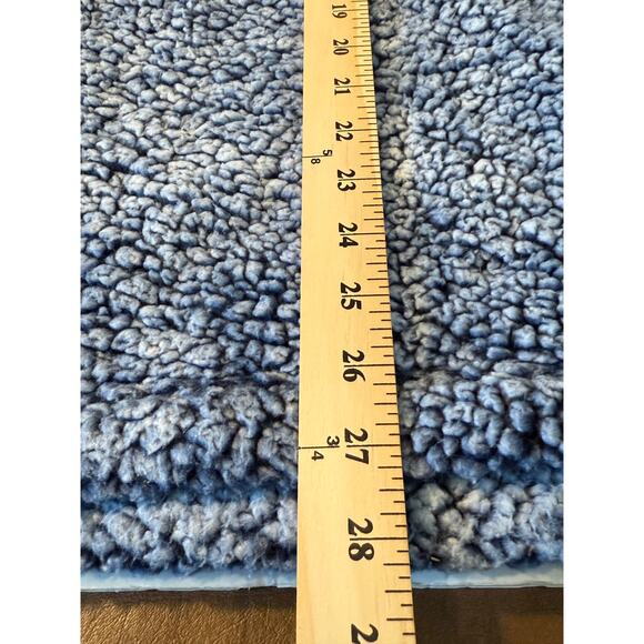 Boxercraft Sherpa Fleece Pullover 1/4 Zip Blue Cozy Winter Jacket Size M - Picture 6 of 7